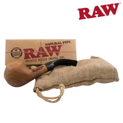 raw nautral bubinga wood pipe