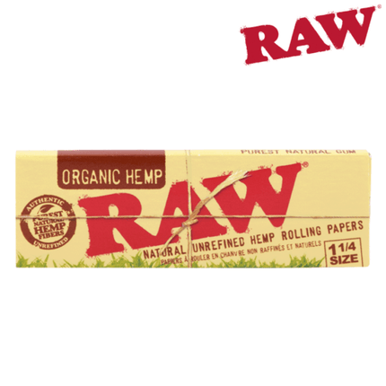 raw organic hemp rolling papers 1.25" (79mm)