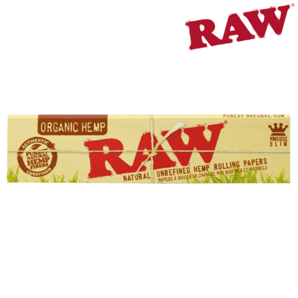 raw organic hemp rolling papers king size (110mm)
