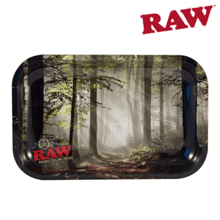 raw trees metal rolling trays small