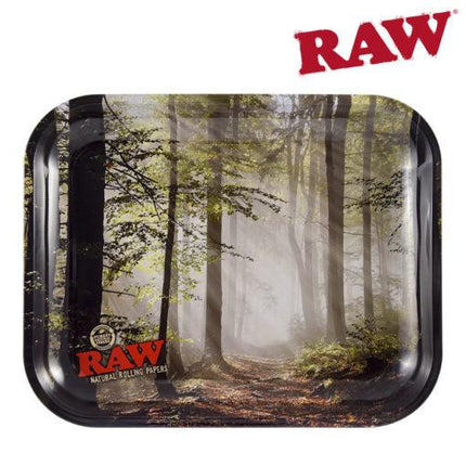 raw trees metal rolling trays large