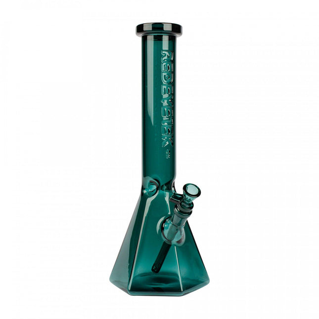 red-eye-tek-15-teal-hextatic-tube-embossed-logo-beaker-bong-weed-smoking-accessory-maple-ridge-langley-vape-smoke-shop-hootz