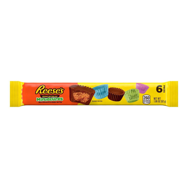 reese's miniatures 6 peanut butter cups 52g