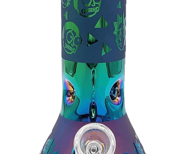 Rick & Morty 12" Rainbow Bong Hootz Rick & Morty 12" Rainbow Bong Hootz