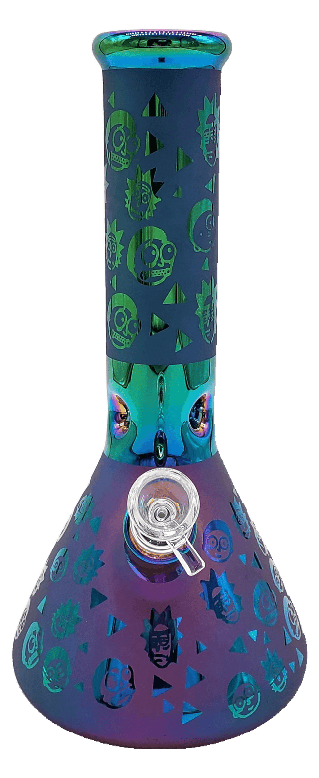 rick-morty-12-inch-rainbow-beaker-bong-water-pipe-weed-smoking-accessory-maple-ridge-langley-smoke-vape-shop-hootz