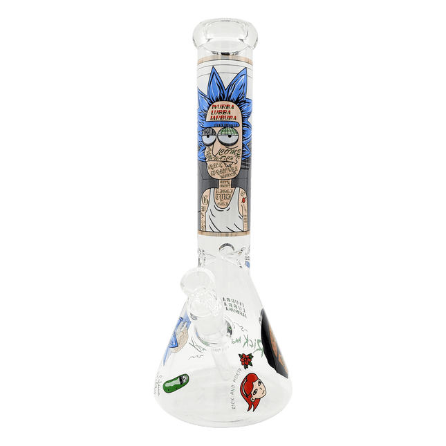 rick-morty-14-inch-beaker-bong-water-pipe-weed-smoking-accessory-maple-ridge-langley-smoke-vape-shop-hootz