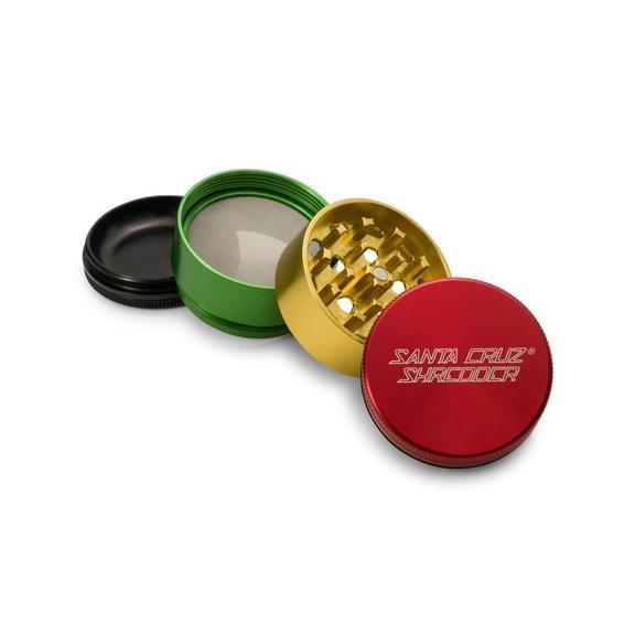 santa-cruz-shredder-rasta-4-piece-grinder-weed-smoking-accessory-maple-ridge-langley-vape-smoke-shop-hootz