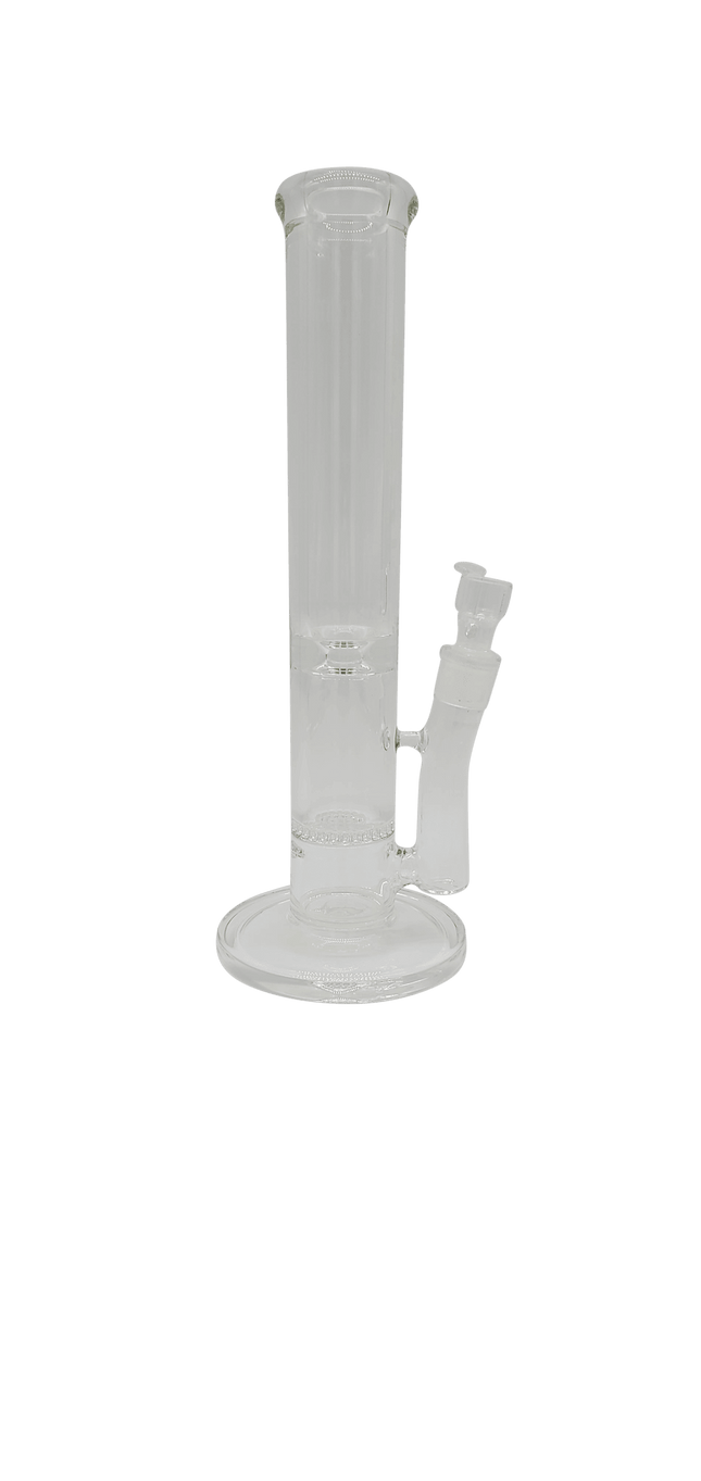 scan 14" honeycomb straight tube bong clear