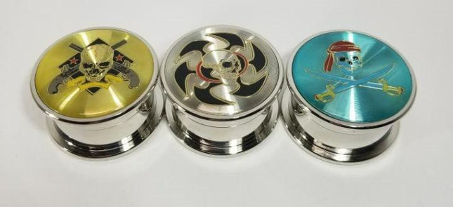 skull 3 piece grinder