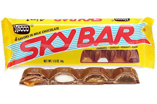 sky bar 4 in 1 chocolate bar 42g