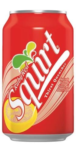 squirt soda 355ml ruby red