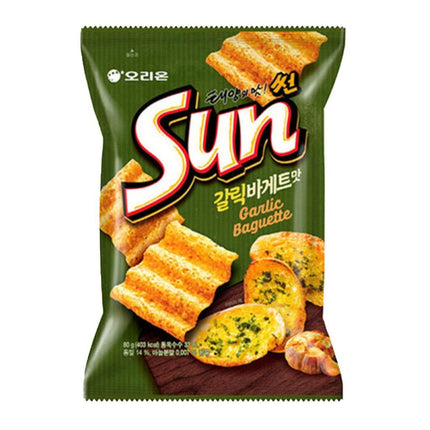 sun garlic baguette corn chips 135g