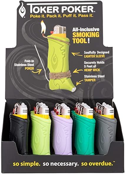 toker poker lighter sleeve smoking tool