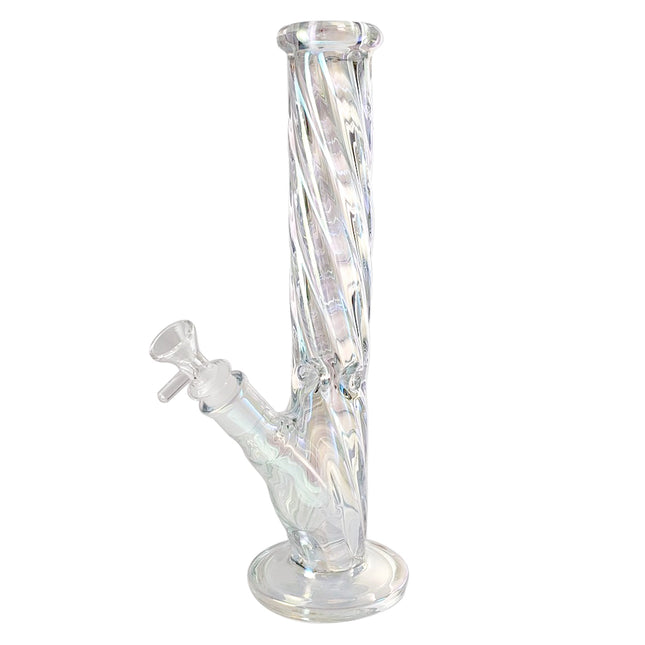 twisted chromatic 12" straight tube bong