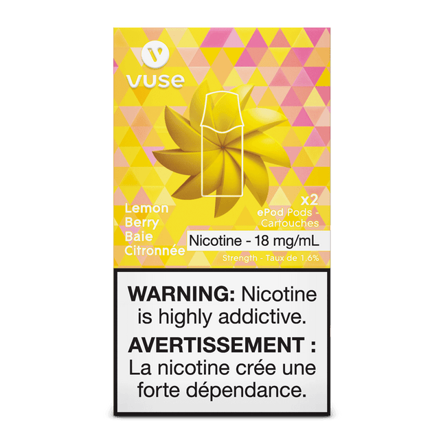 vuse pods - lemon berry