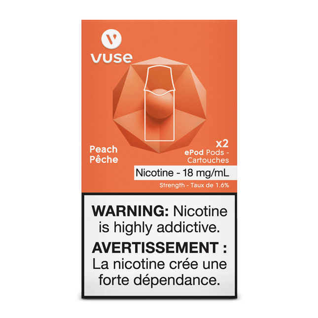 vuse pods - peach