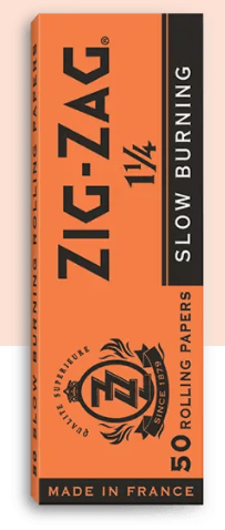 zig zag orange 1.25" rolling paper