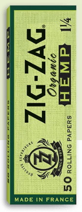 zig zag organic hemp 1.25" rolling paper