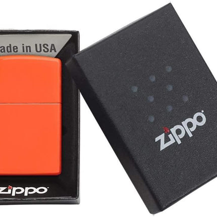 zippo lighters neon orange