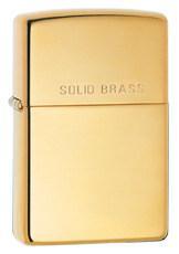 zippo lighters solid brass