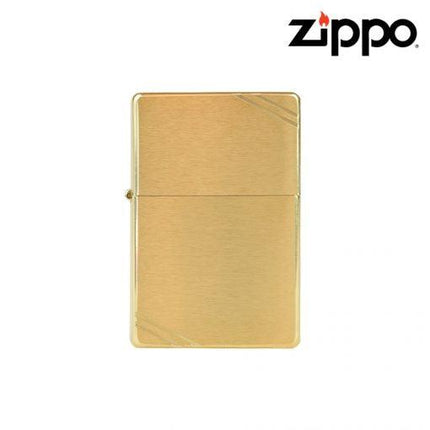 zippo lighters vintage brass brushed