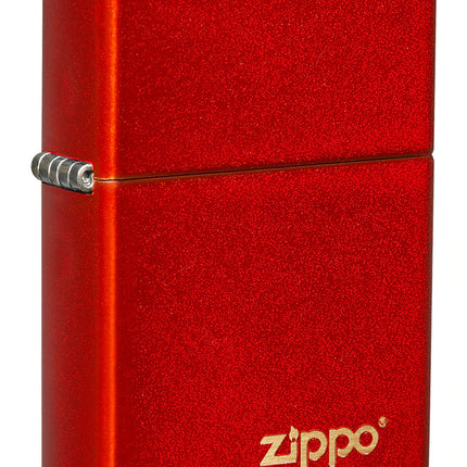 zippo lighters red metallic